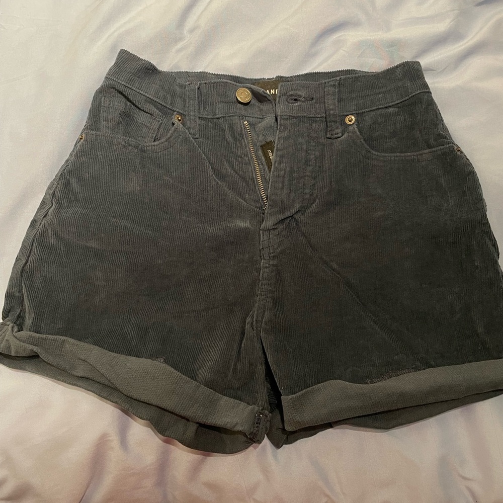 ghanda rainbow corduroy shorts